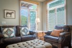 Tastefully decorated living area and suite